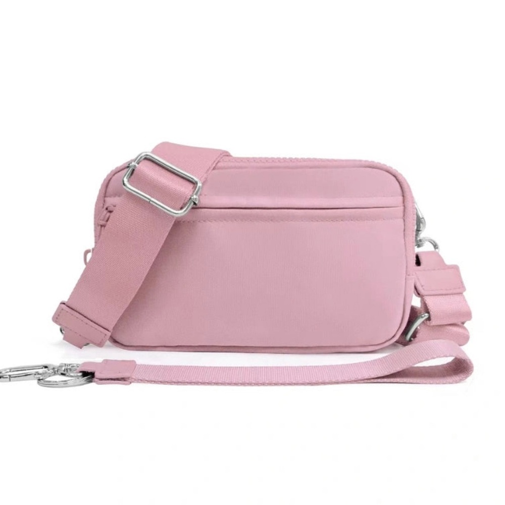 Elegant Pink Wallet with convertible belt strap